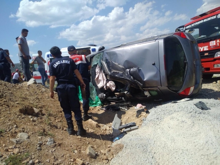 Denizli’de Otomobil Takla Attı: 1 Yaralı