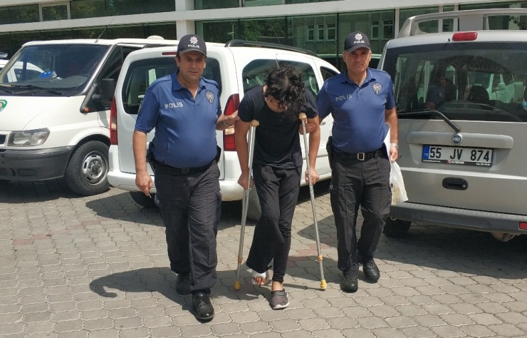 Yakalanınca Balkondan Atlayan Iraklı Hırsızın Ayağı Kırıldı