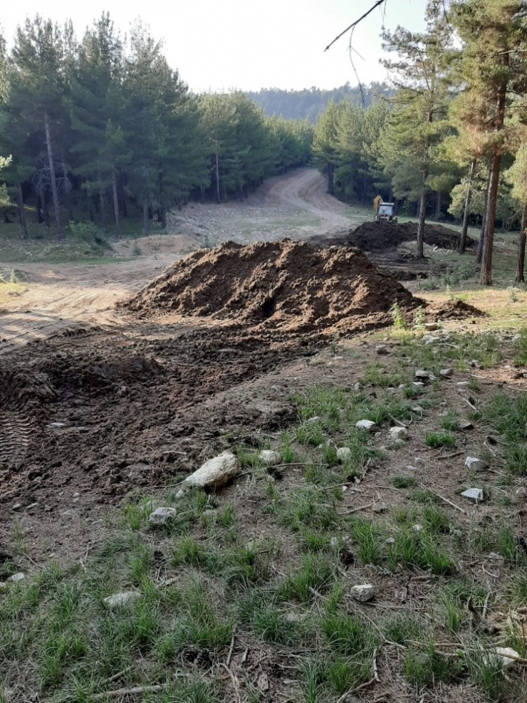 Helikopter Pist Yoluna Hayvan Gübresi Döktüler