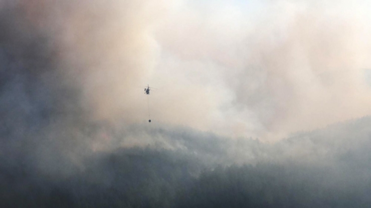 Muğla’da Alevlerin Tehdit Ettiği İki Köy Boşaltıldı