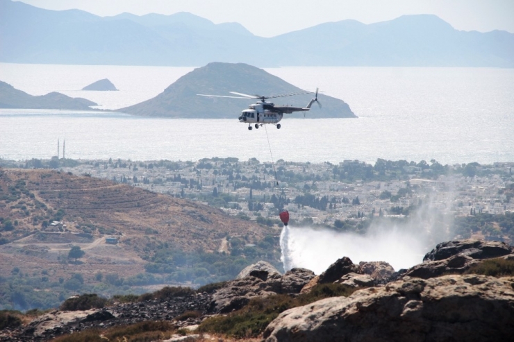 Bodrum’da Korkutan Yangın