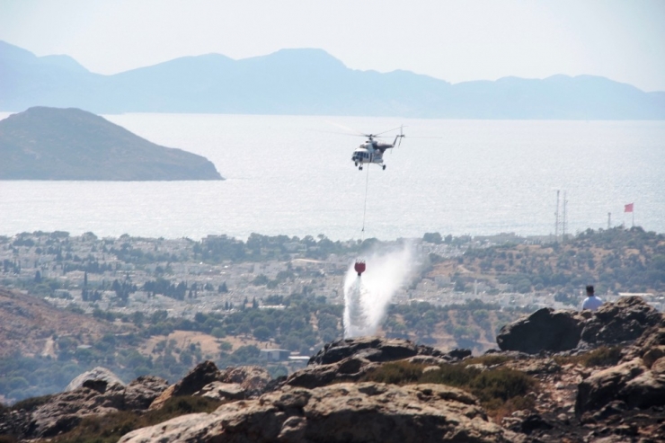 Bodrum’da Korkutan Yangın