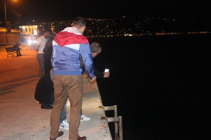 Tarabya Sahilinde Denize Girdikten Sonra Kaybolan Yakınlarını Arıyorlar
