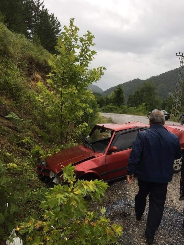 Otomobil Takla Attı: 1 Yaralı