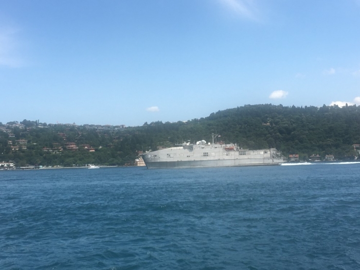 Abd Savaş Gemisi İstanbul Boğazı’ndan Geçti