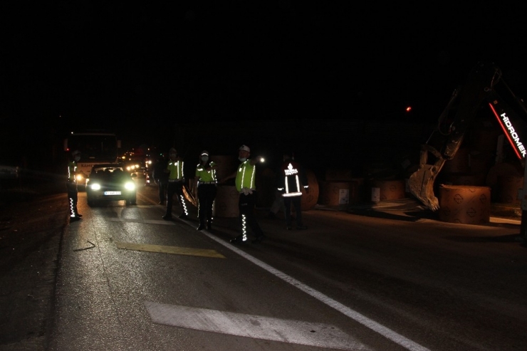 D-100 Karayolunda Kimyasal Atık Alarmı