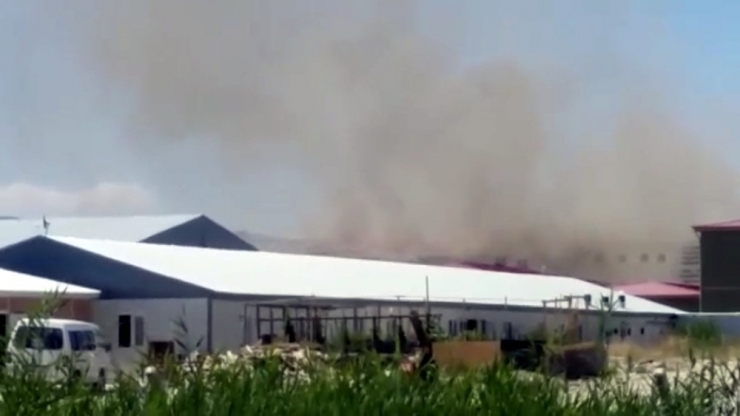 Isparta’daki Kara Havacılık Okulu’nda Yangın