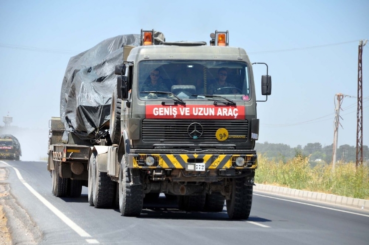 Suriye Sınırına Askeri Sevkiyat Devam Ediyor