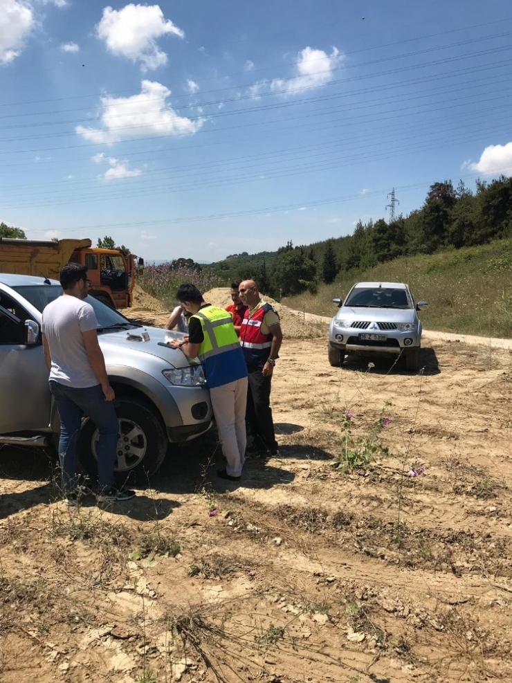 Kaçak Hafriyat Döken Kamyona 72 Bin Lira Ceza