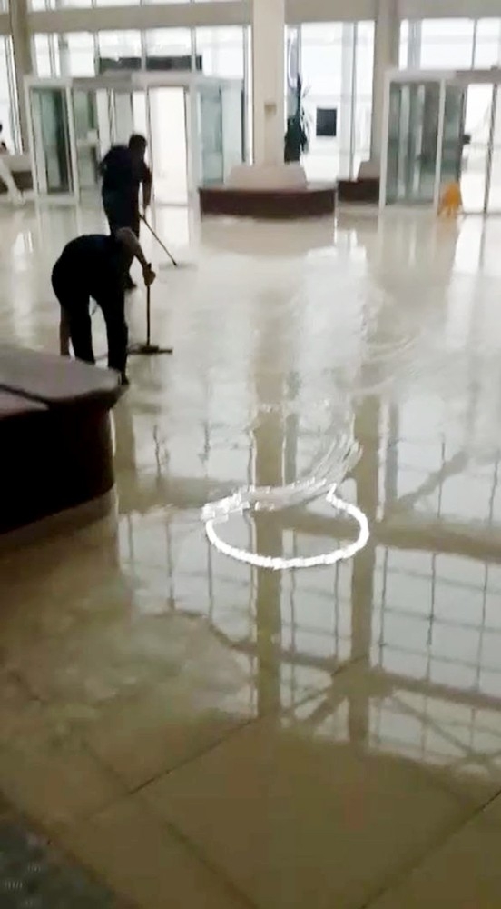 Muğla’da Yağmur Yağdı, Hastane Su Altında Kaldı