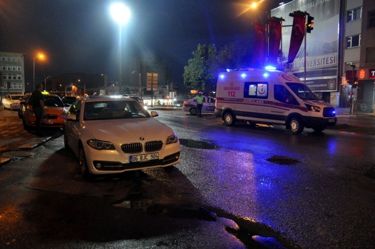 Başkent’te Aday Sürücü Yayaya Çarptı