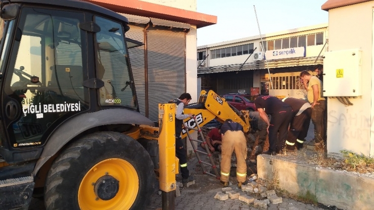 Yavru Köpek 5 Metre Derinlikten Kurtarıldı