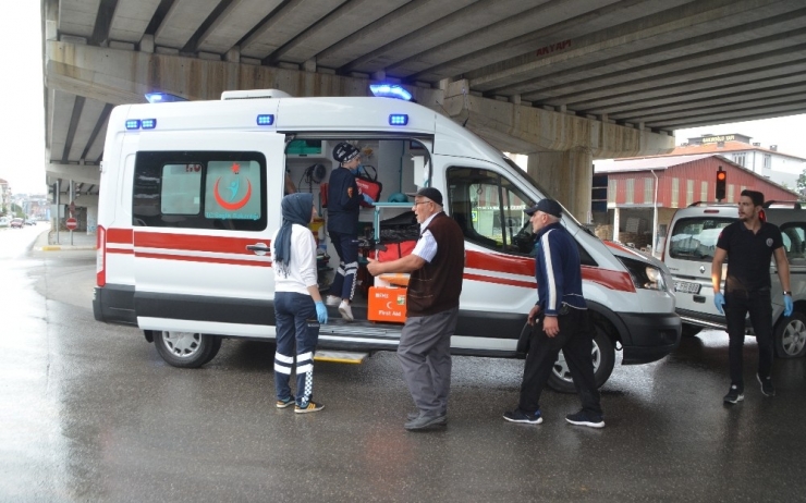 Bafra’da Trafik Kazası: 1 Yaralı