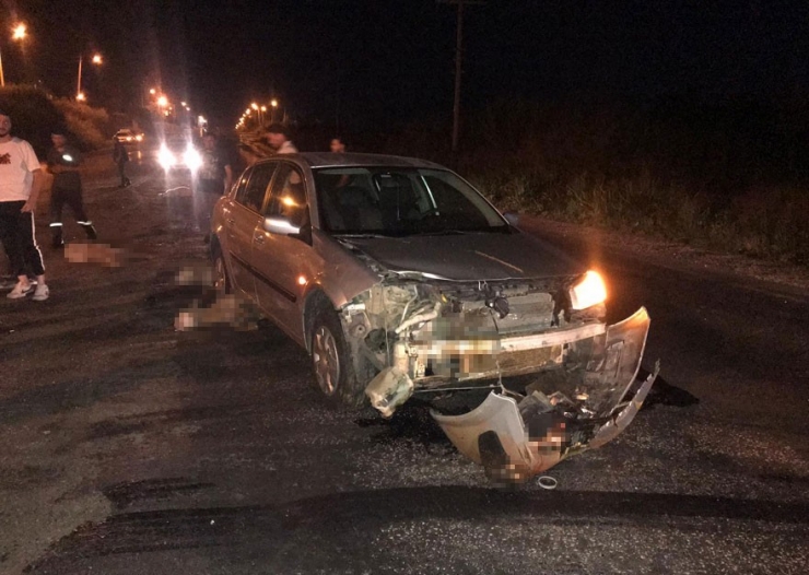 Tekirdağ’da Otomobil Koyun Sürüsüne Daldı