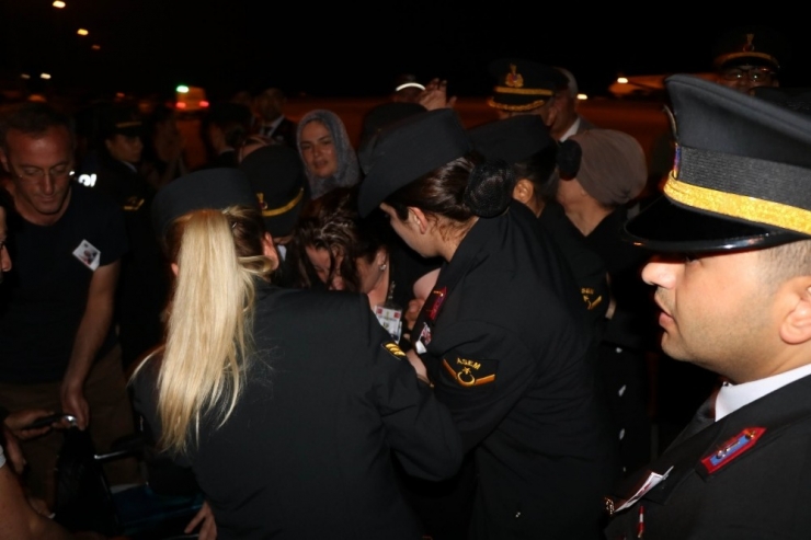 Şehit Binbaşının Cenazesi Samsun’a Getirildi