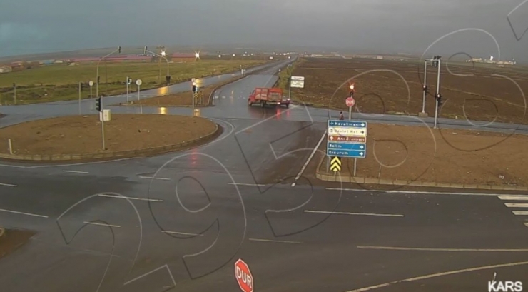 Kars’ta Saniye Saniye Kaza Anları