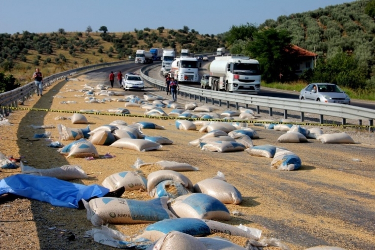 Kamyonla Traktör Çarpıştı: 1 Ölü, 1 Ağır Yaralı