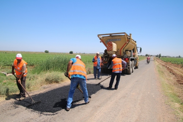 Şanlıurfa Kırsalında Yol Onarım Çalışmaları Sürüyor