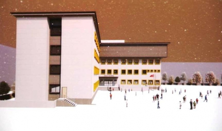 Türk Kızılay İlkokulu İnşaatı Tüm Hızı İle Devam Ediyor