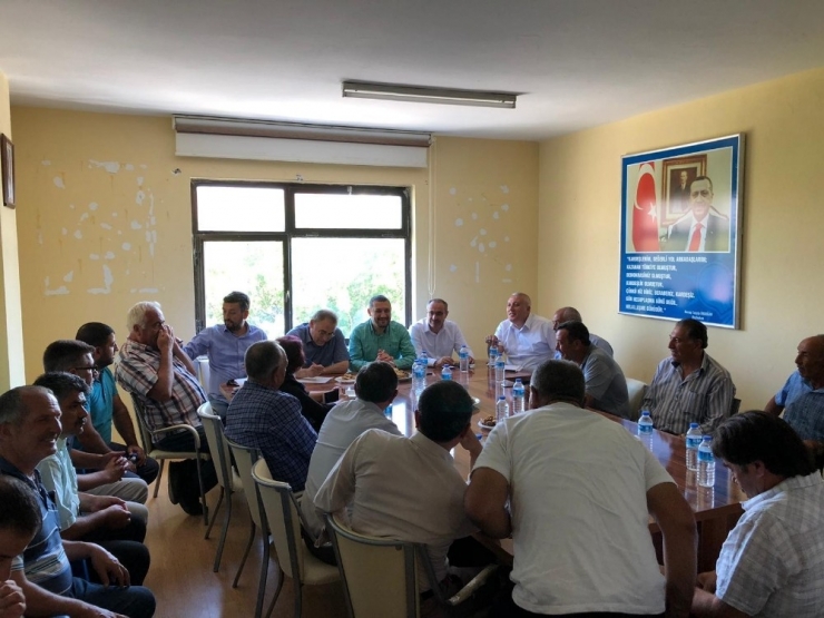 Ak Parti Milletvekilleri Açıkgöz Ve Menekşe Köy Muhtarları İle Bir Araya Geldi