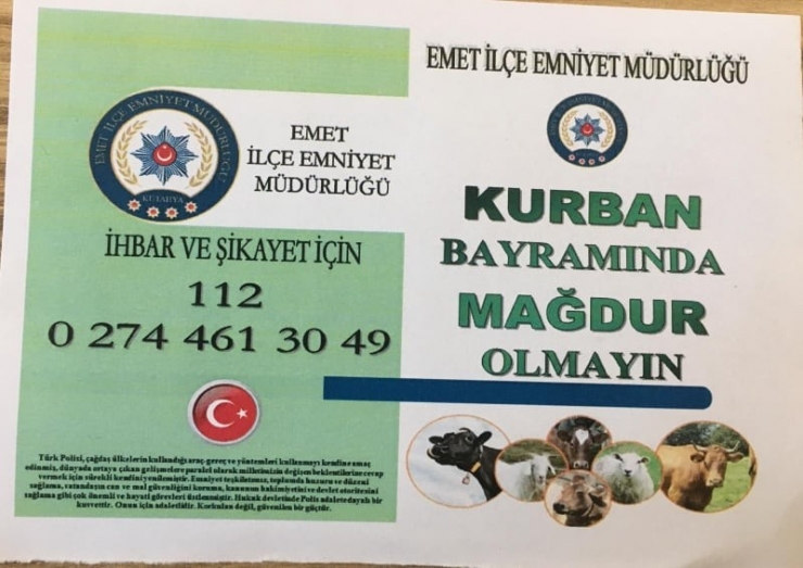 Polisten Sahte Para Ve Hayvan Hırsızlarına Karşı Uyarı