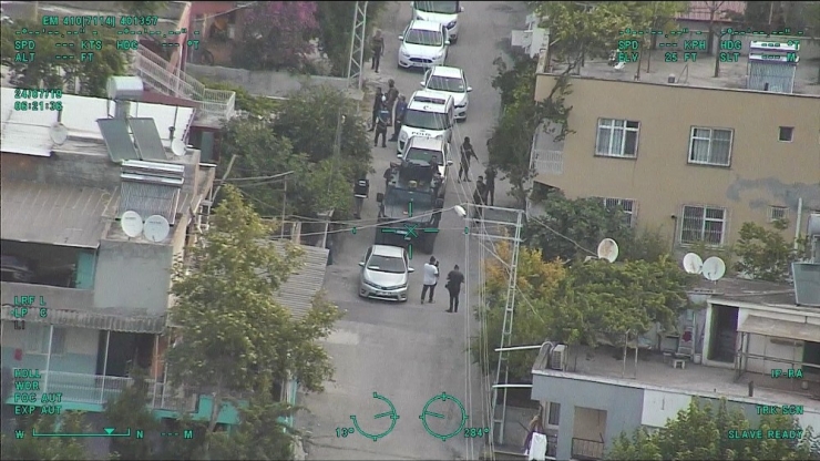 300 Polisle Şafak Operasyonu Helikopter Kamerasında