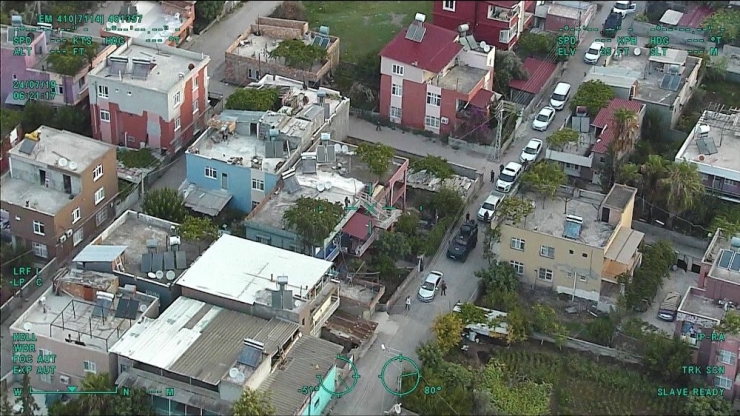 300 Polisle Şafak Operasyonu Helikopter Kamerasında