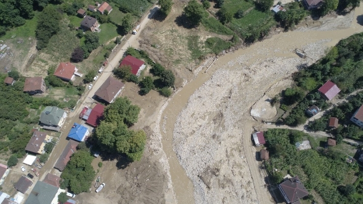 Sel Bölgesi Havadan Görüntülendi