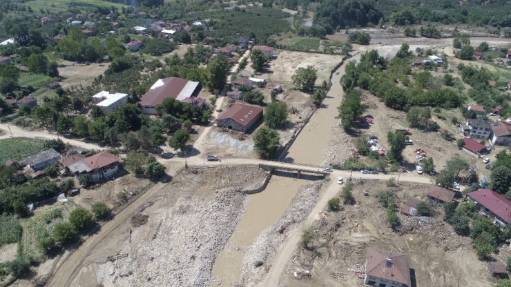 Sel Bölgesi Havadan Görüntülendi