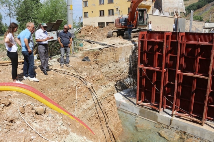 İnönü’de Kaptaj Çalışmaları Devam Ediyor