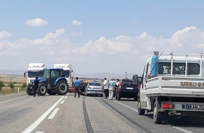Tomarza-kayseri Karayolunda Trafik Kazası: 1 Yaralı
