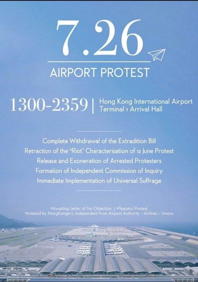 Hong Kong’da Protestolar Havaalanına Sıçradı