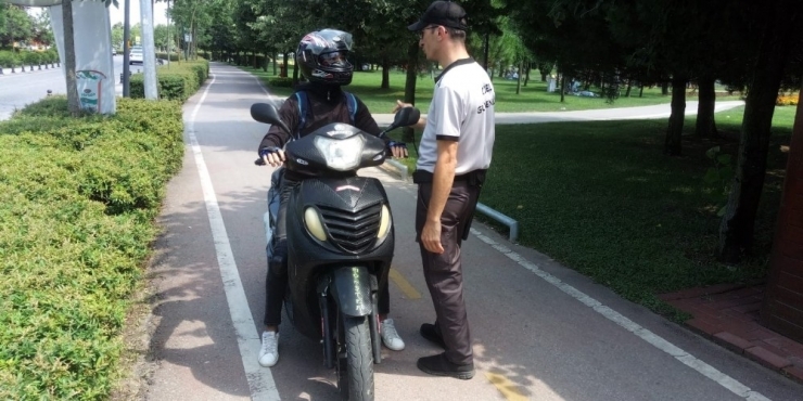 Motosikletlilerin Girmesinin Yasak Olduğu Sekapark’ta Sıkı Denetim