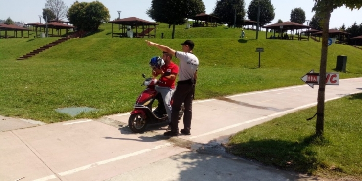 Motosikletlilerin Girmesinin Yasak Olduğu Sekapark’ta Sıkı Denetim