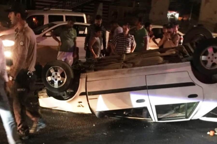 Otomobil Takla Attı: 4 Yaralı