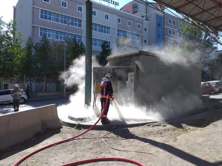Başkentte Trafo Yangını