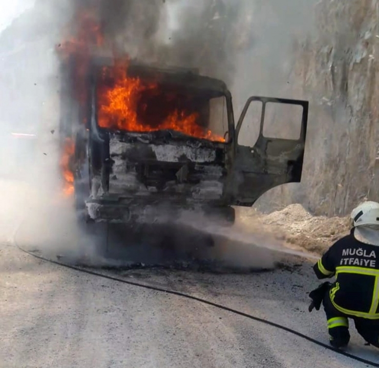 Kamyon Alev Alev Yandı