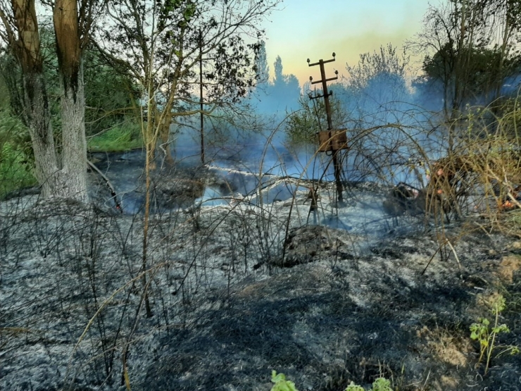 Karpuzlu’da Yangın