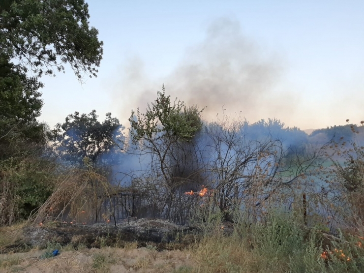 Karpuzlu’da Yangın