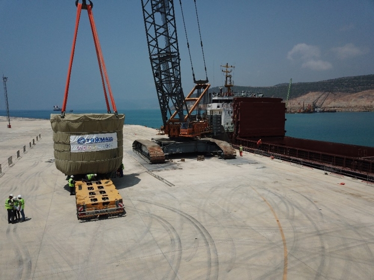 Akkuyu Ngs’nin İnşaatı Devam Eden 1 Nolu Ünitesinin İlk Büyük Boyutlu Ekipmanı Sahaya Ulaştı