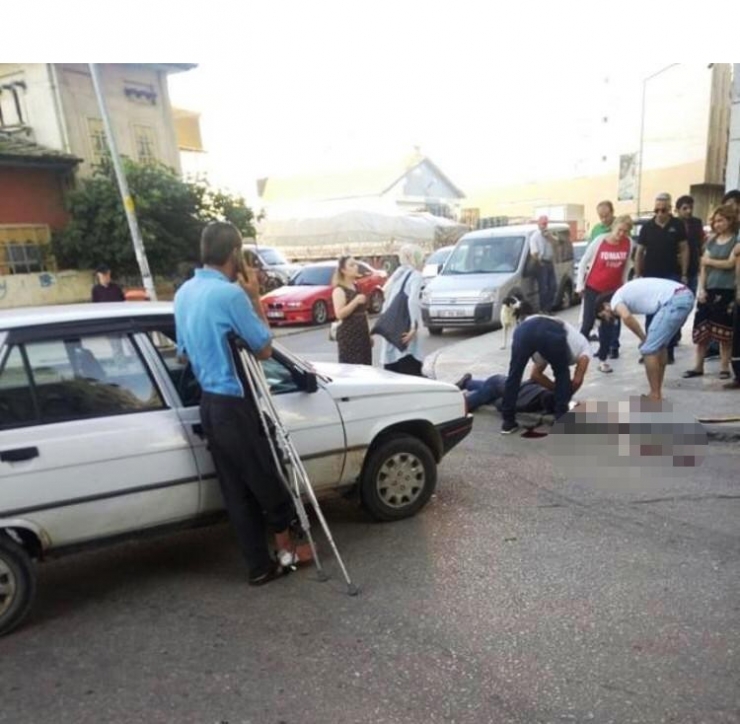 Motosiklet İle Otomobil Çarpıştı: 2 Yaralı