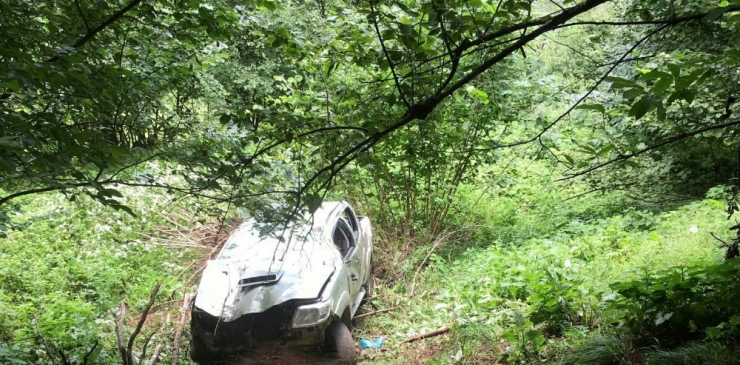 Uçuruma Yuvarlanan Araç 1 Gün Sonra Fark Edildi