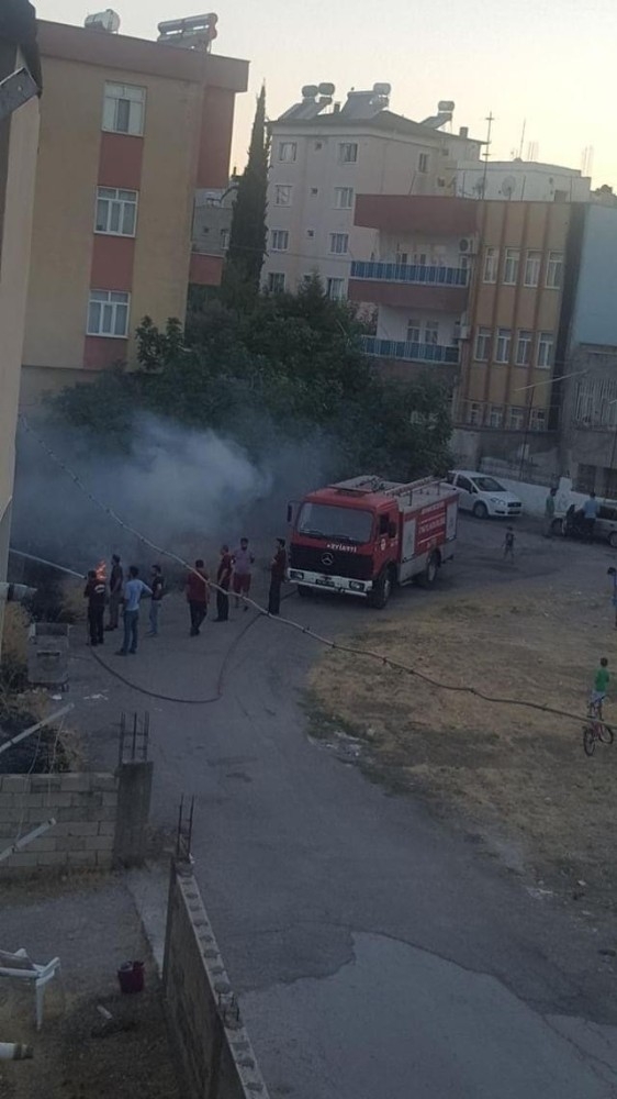 Otluk Alanda Çıkan Yangın Korkuttu