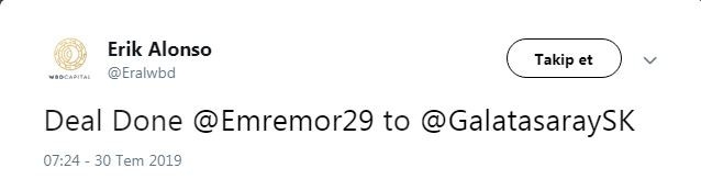 Emre Mor’un Menajeri Duyurdu: "Anlaşma Tamam"