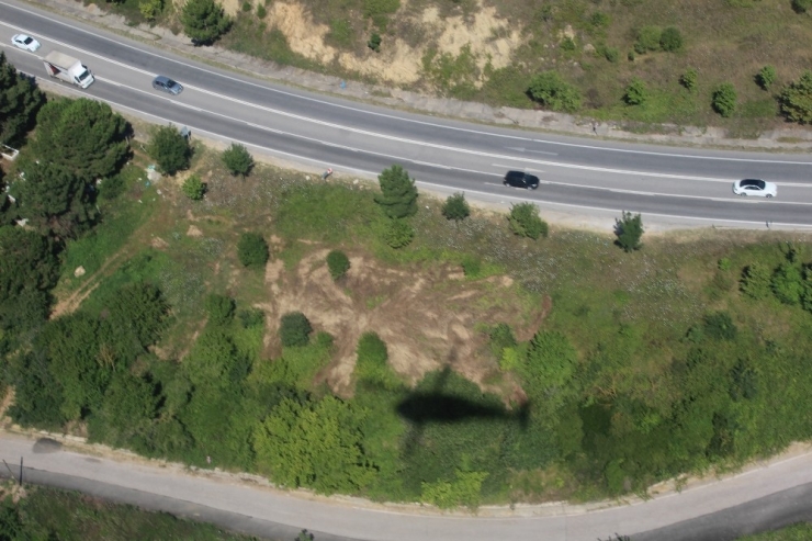 Bayram Tatili Öncesinde Jandarmadan Tatil Yollarında Helikopterli Denetim