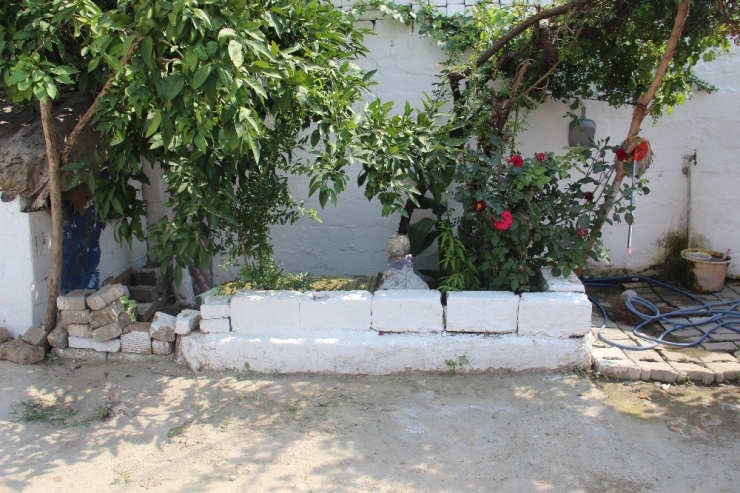 Evin Bahçesinde İlginç Şeyler Görünce Mezar Yaptırdılar