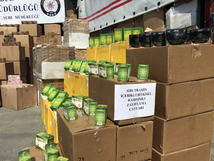 İstanbul Merkezli 5 İlde Yasaklı İlaç Ve Teff Tohumlu Çay Operasyonu: 7 Tır Ürün Ele Geçirildi
