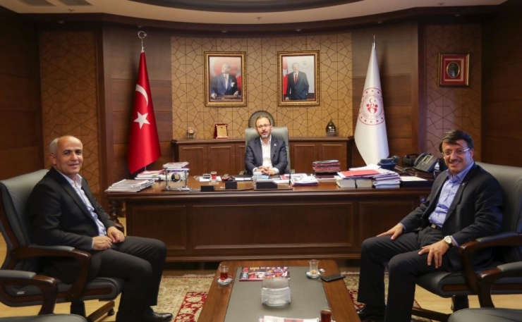 Başkan Türkmenoğlu, Bakan Kasapoğlu İle Görüştü