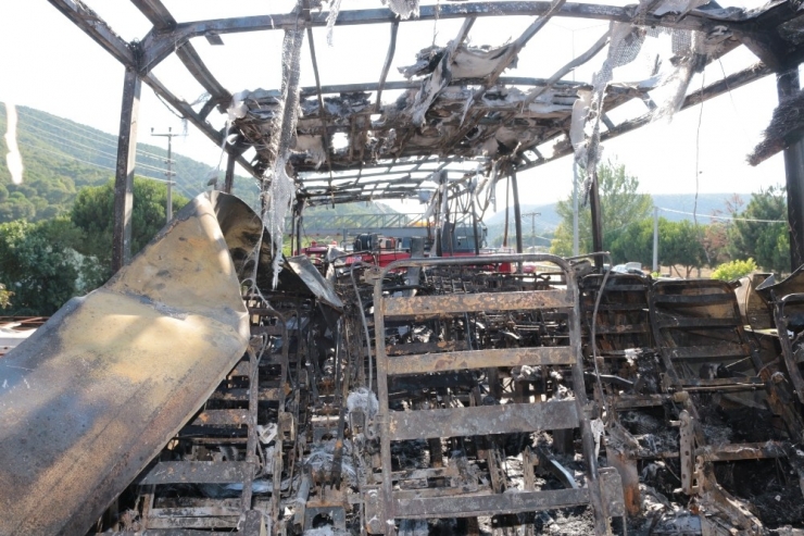 Balıkesir’de Yanan Otobüsün Son Hali