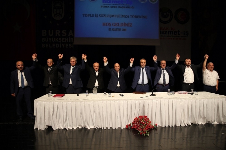 Bursa Büyükşehir’de Toplu Sözleşme Sevinci